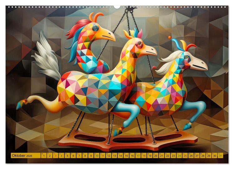 Produktbild: Zirkus Witzig und skurril (Wandkalender 2026 DIN A2 quer), CALVENDO Monatskalender