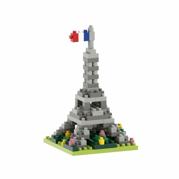 Produktbild: BRIXIES 220063 - Postkarte Eifelturm, 3D Konstruktionsbausatz aus Ministeinen, 99 Teile