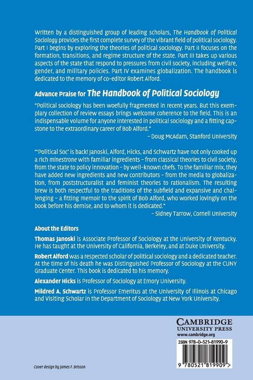 Produktbild: The Handbook of Political Sociology