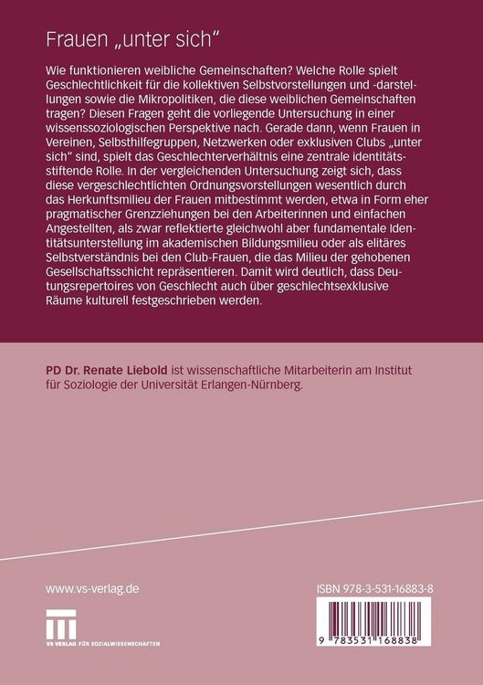 Produktbild: Frauen "unter sich"