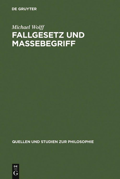 Produktbild: Fallgesetz und Massebegriff