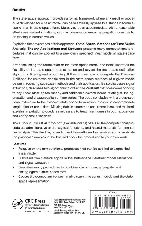 Produktbild: State-Space Methods for Time Series Analysis