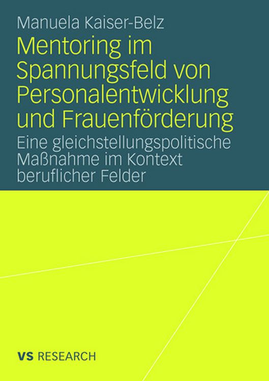 Produktbild: Mentoring im Spannungsfeld von Personalentwicklung und Frauenf&ouml;rderung