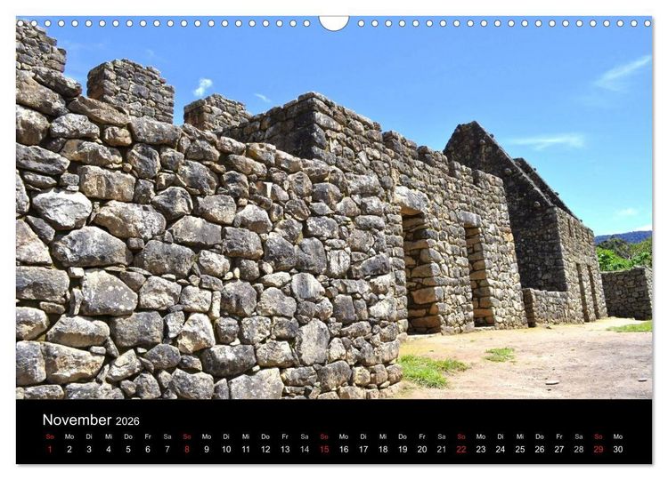 Produktbild: Machu Picchu - Exklusiv (Wandkalender 2026 DIN A3 quer), CALVENDO Monatskalender