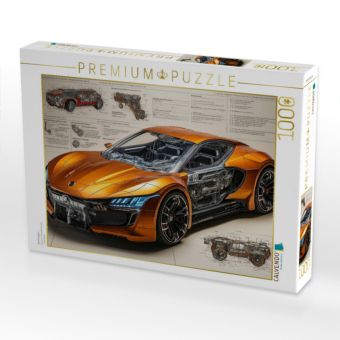 Produktbild: CALVENDO Puzzle Sportwagen | 1000 Teile Lege-Gr&ouml;&szlig;e 64x48cm Foto-Puzzle f&uuml;r gl&uuml;ckliche Stunden