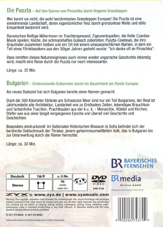 Produktbild: Ungarn & Bulgarien - Lebensweise, Kultur und Geschichte/Fernweh