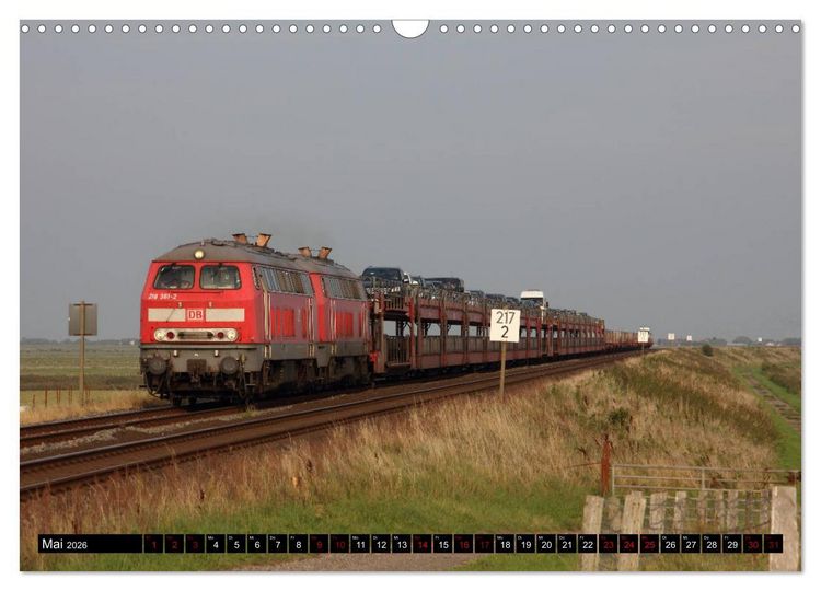 Produktbild: Norddeutsche Eisenbahnen (Wandkalender 2026 DIN A3 quer), CALVENDO Monatskalender