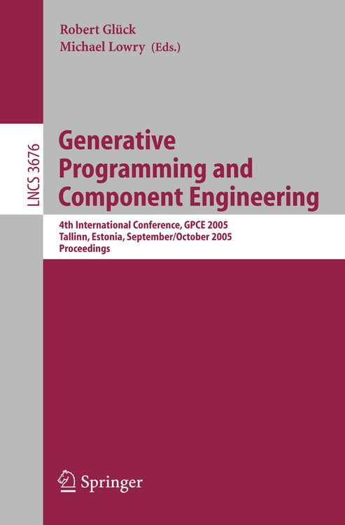 Produktbild: Generative Programming and Component Engineering