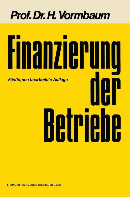 Produktbild: Finanzierung der Betriebe
