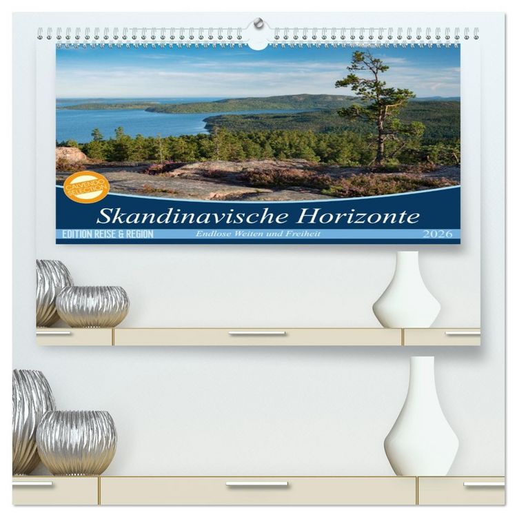 Produktbild: Skandinavische Horizonte (hochwertiger Premium Wandkalender 2026 DIN A2 quer), Kunstdruck in Hochglanz