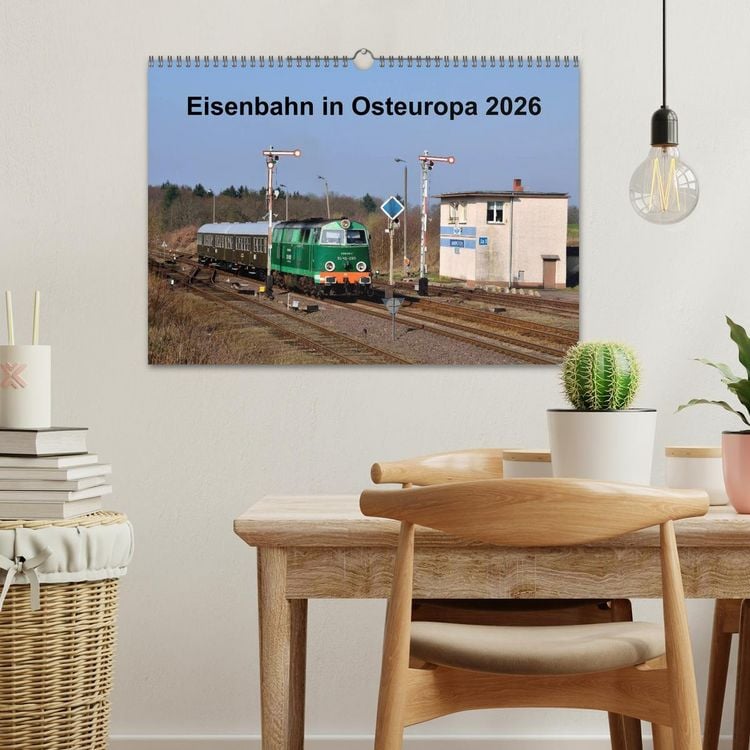 Produktbild: Eisenbahn Kalender 2026 - Oberlausitz und Nachbarl&auml;nder (Wandkalender 2026 DIN A3 quer), CALVENDO Monatskalender