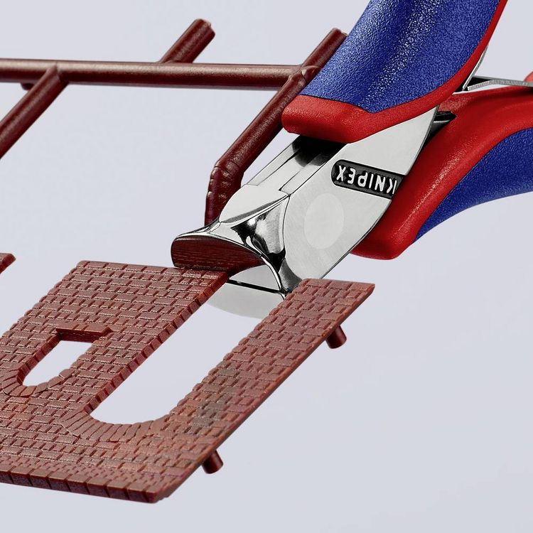 Produktbild: Knipex 64 12 115 Elektronik- u. Feinmechanik Vornschneider mit Facette 115mm