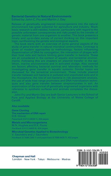 Produktbild: Bacterial Genetics in Natural Environments