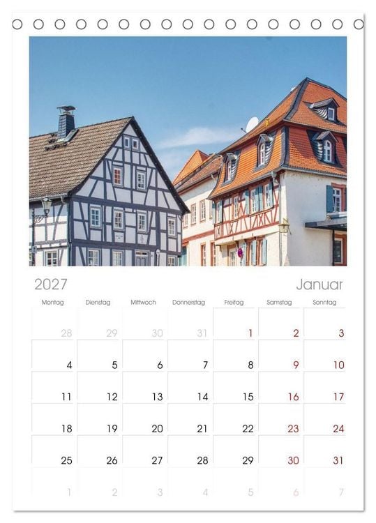 Produktbild: Tischplaner 2027 - Seligenstadt - Die Stadt mit Geschichte und Flair (A5 Tischkalender zum Aufstellen) CALVENDO