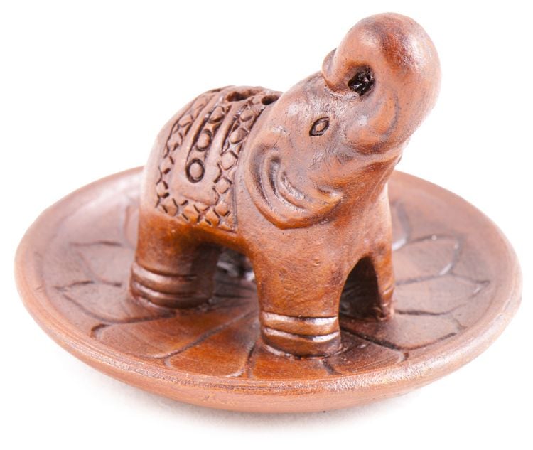 Produktbild: R&auml;ucherhalter Elefant auf Lotusblume