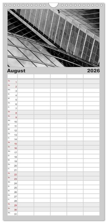 Produktbild: Familienplaner 2026 - Architektur - Fassaden im Detail 2026 mit 5 Spalten (Wandkalender, 21 x 45 cm) CALVENDO