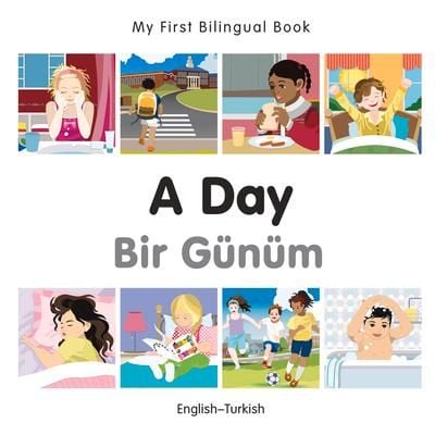 Produktbild: My First Bilingual Book - A Day - Turkish-english