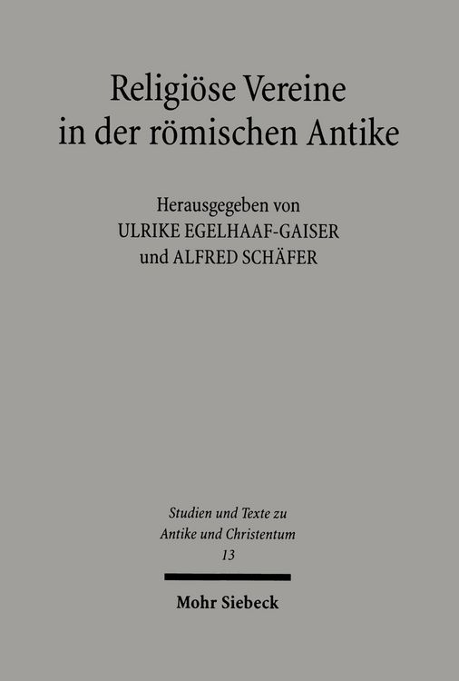 Produktbild: Religi&ouml;se Vereine in der r&ouml;mischen Antike