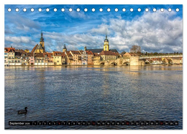 Produktbild: Kitzingen am Main (Tischkalender 2026 DIN A5 quer), CALVENDO Monatskalender