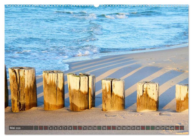Produktbild: Sonnenunterg&auml;nge an Ostseek&uuml;ste und Bodden (Wandkalender 2026 DIN A2 quer), CALVENDO Monatskalender