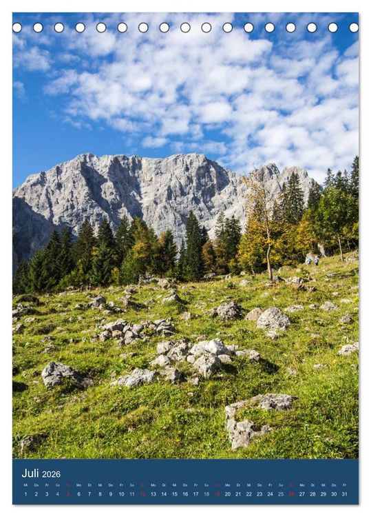 Produktbild: Karwendel - Hinterriss-Eng (Tischkalender 2026 DIN A5 hoch), CALVENDO Monatskalender