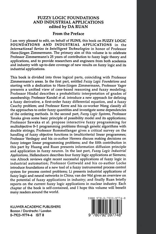 Produktbild: Fuzzy Logic Foundations and Industrial Applications