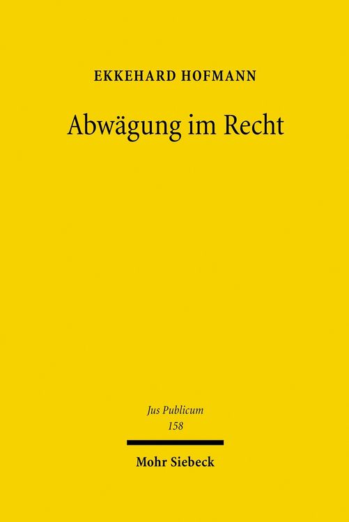 Produktbild: Abw&auml;gung im Recht