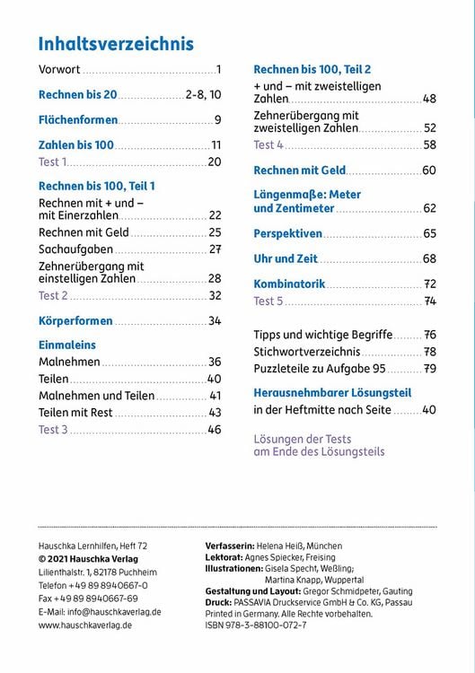 Produktbild: &Uuml;bungsheft 2. Klasse - Mathe trainieren