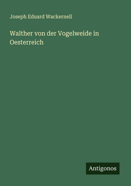 Produktbild: Walther von der Vogelweide in Oesterreich