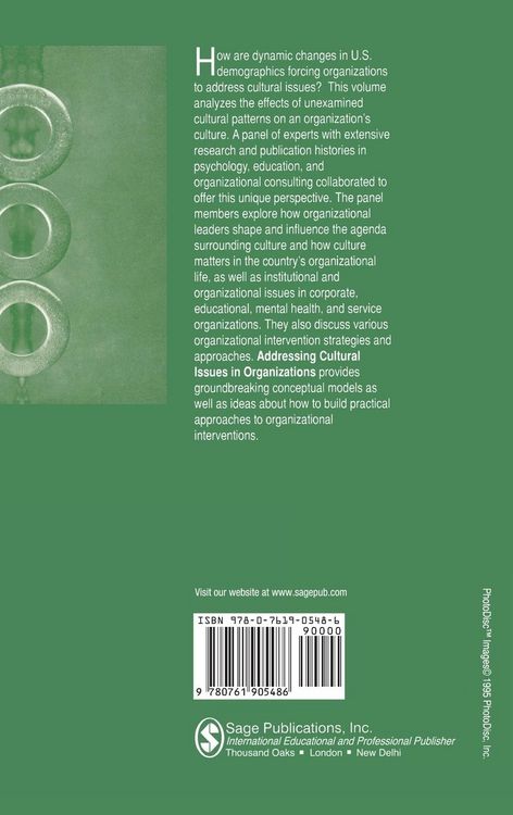 Produktbild: Addressing Cultural Issues in Organizations
