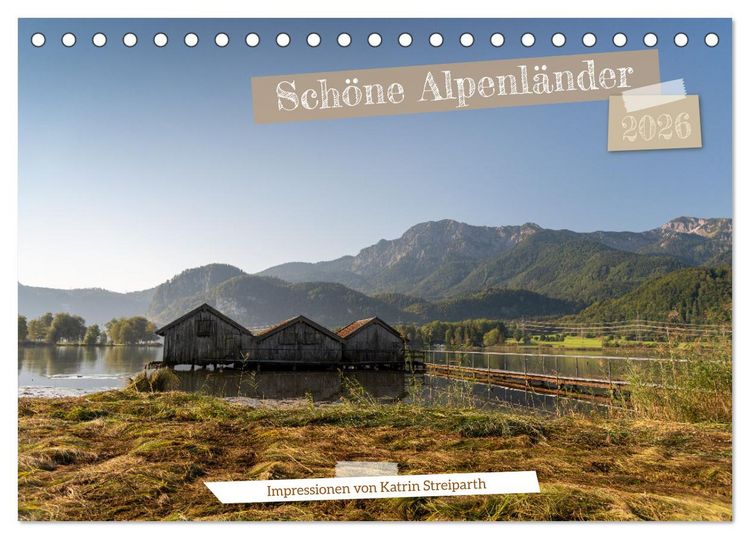 Produktbild: Sch&ouml;ne Alpenl&auml;nder (Tischkalender 2026 DIN A5 quer), CALVENDO Monatskalender