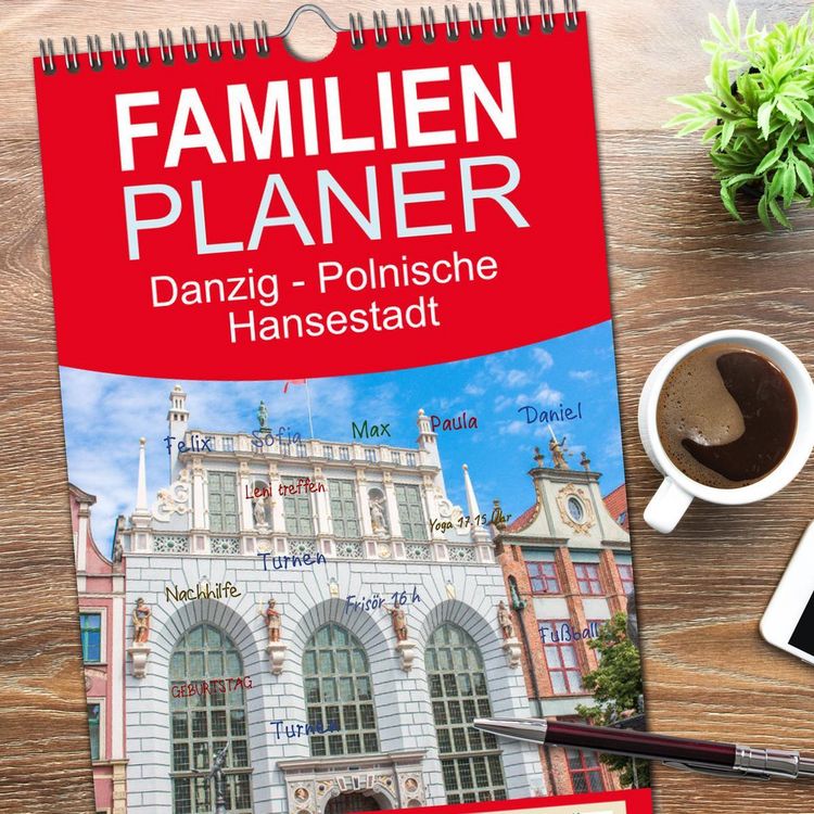 Produktbild: Familienplaner 2026 - Danzig - Polnische Hansestadt mit 5 Spalten (Wandkalender, 21 x 45 cm) CALVENDO