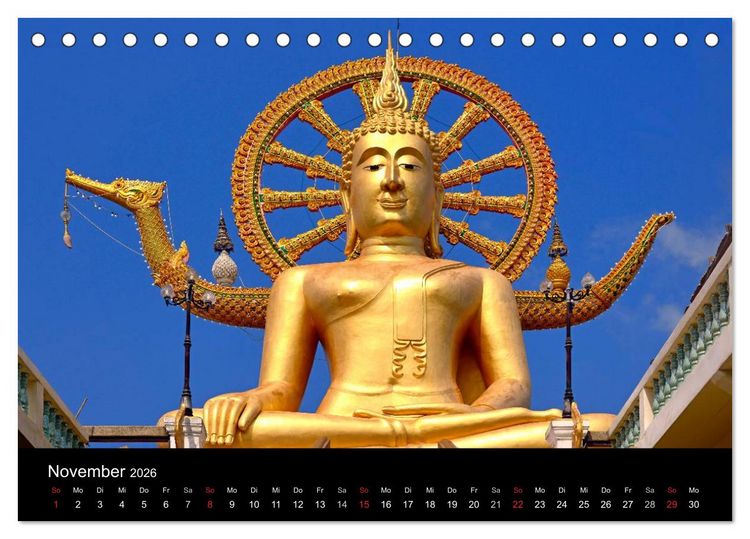 Produktbild: Sch&ouml;nes Thailand (Tischkalender 2026 DIN A5 quer), CALVENDO Monatskalender