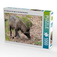 Produktbild: CALVENDO Puzzle Der Timberwolf - Der J&auml;ger aus den Rocky Mountains 1000 Teile Lege-Gr&ouml;&szlig;e 64 x 48 cm Foto-Puzzle Bild von Arno Klatt