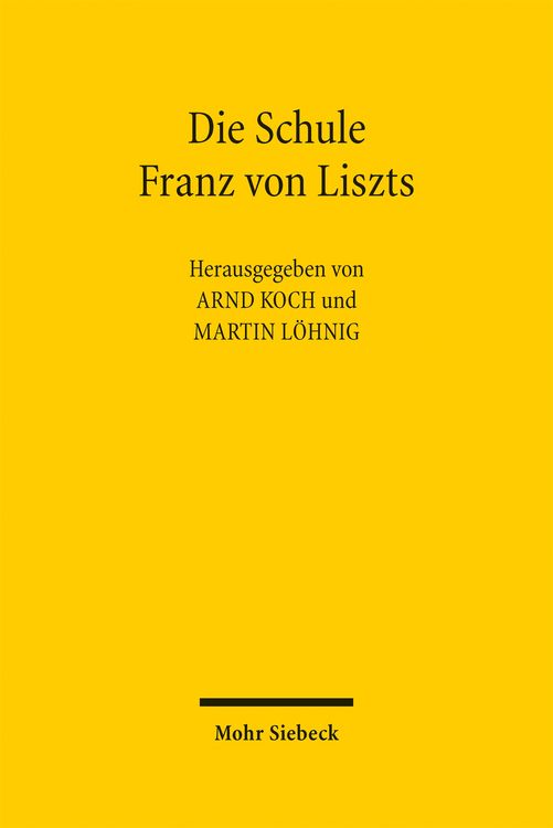 Produktbild: Die Schule Franz von Liszts