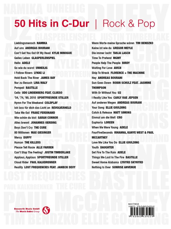 Produktbild: 50 Hits in C-Dur: Rock & Pop