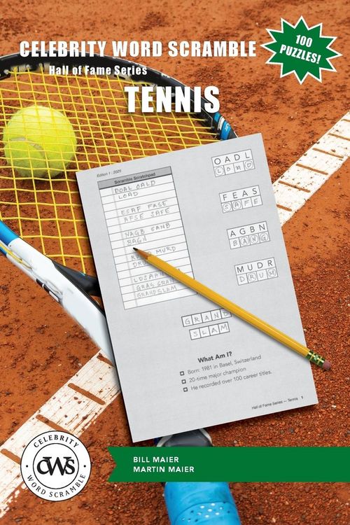 Produktbild: Celebrity Word Scramble Hall of Fame Series Tennis