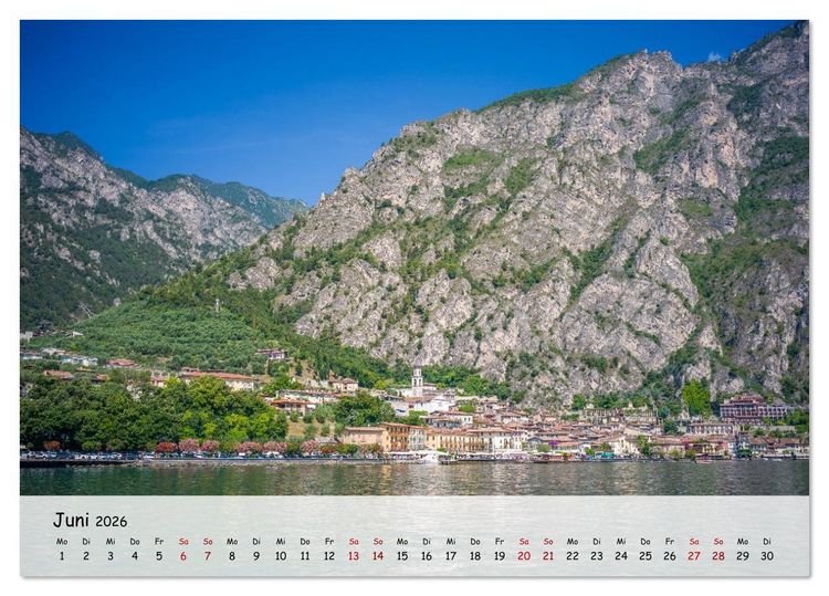 Produktbild: Limone sul Garda - Traumhaftes St&auml;dtchen am Gardasee (Tischkalender 2026 DIN A5 quer), CALVENDO Monatskalender