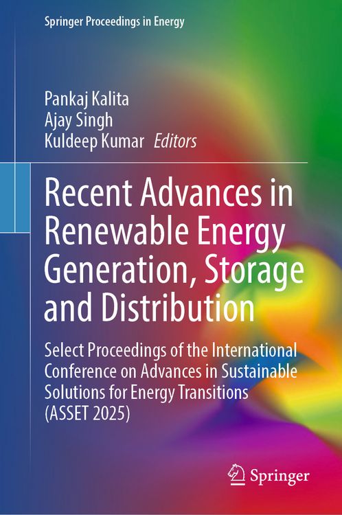 Produktbild: Recent Advances in Renewable Energy Generation, Storage and Distribution
