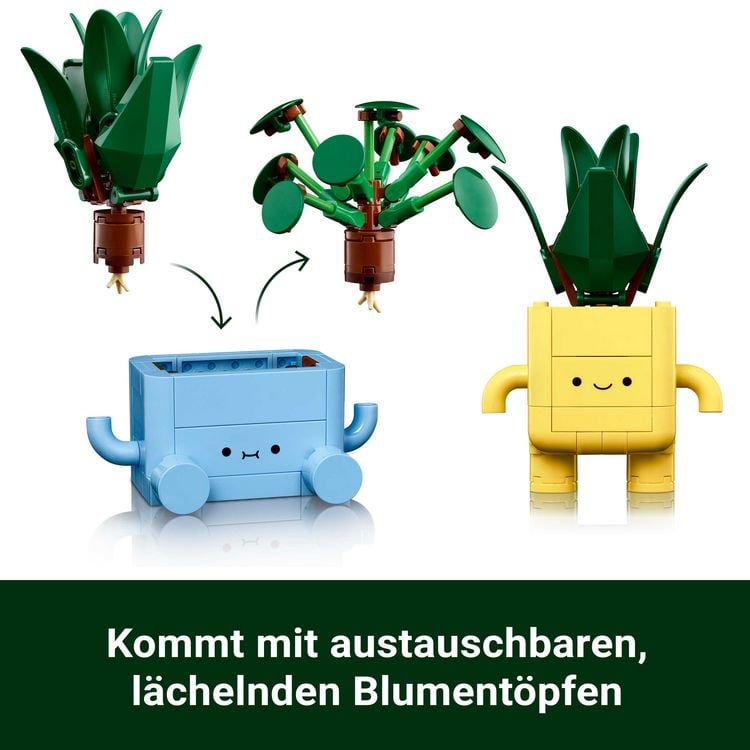 Produktbild: LEGO Botanicals 10349 Fr&ouml;hliche Pflanzen, Spielzeug f&uuml;r M&auml;dchen & Jungen