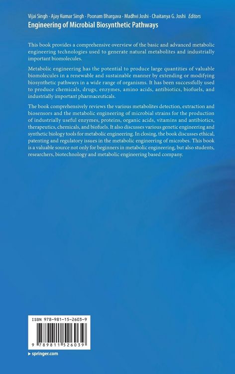 Produktbild: Engineering of Microbial Biosynthetic Pathways