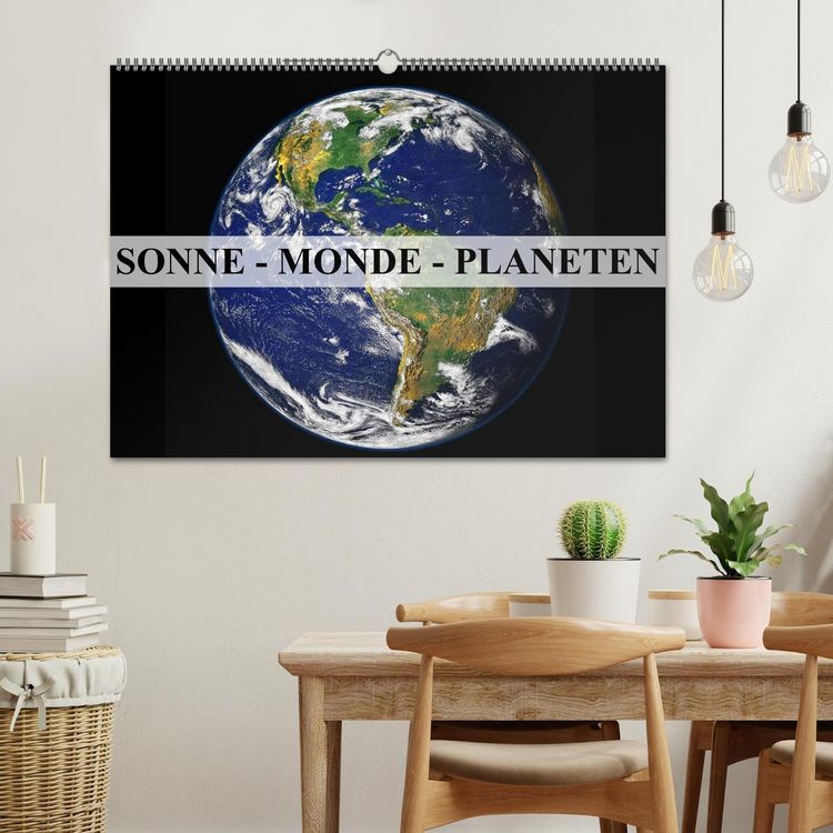Produktbild: Sonne, Monde und Planeten (Wandkalender 2026 DIN A2 quer), CALVENDO Monatskalender