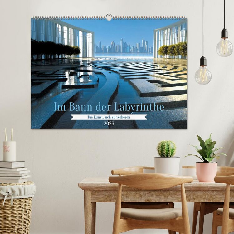 Produktbild: Im Bann der Labyrinthe - Die Kunst sich zu verlieren (Wandkalender 2026 DIN A2 quer), CALVENDO Monatskalender