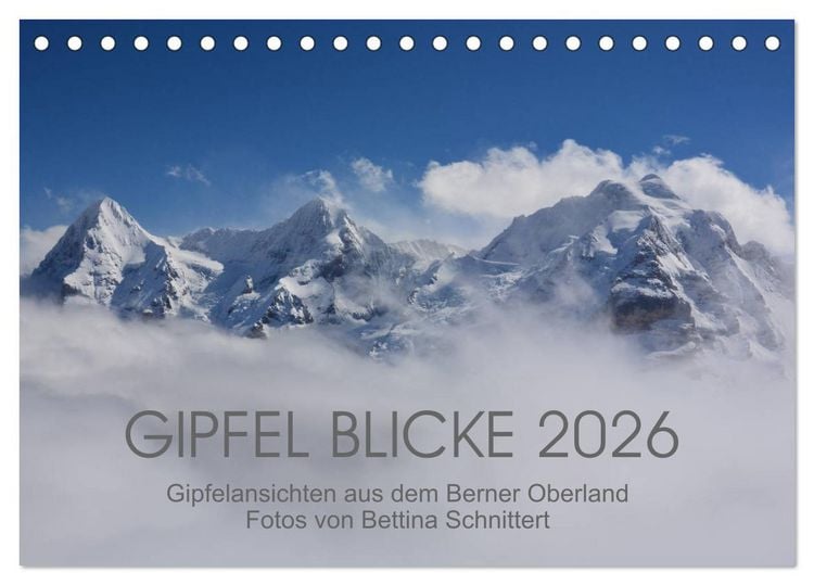 Produktbild: Gipfel Blicke (Tischkalender 2026 DIN A5 quer), CALVENDO Monatskalender