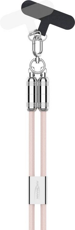 Produktbild: Ansmann USB-Kabel Apple Lightning Stecker, USB-C&reg; Stecker 1.2m Pink 1700-0189