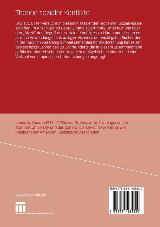 Produktbild: Theorie sozialer Konflikte