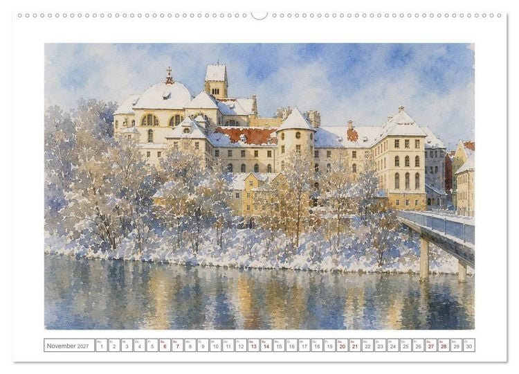 Produktbild: Idyllisches F&uuml;ssen (Wandkalender 2027 DIN A2 quer), CALVENDO Monatskalender