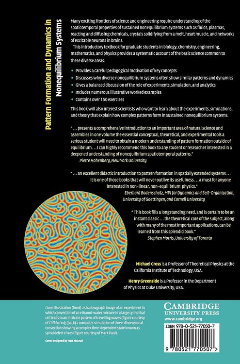 Produktbild: Pattern Formation and Dynamics in Nonequilibrium Systems