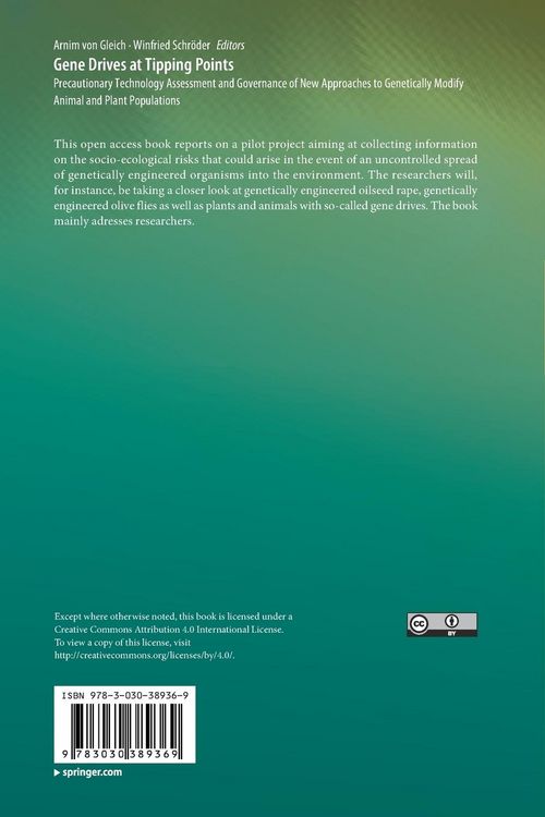 Produktbild: Gene Drives at Tipping Points