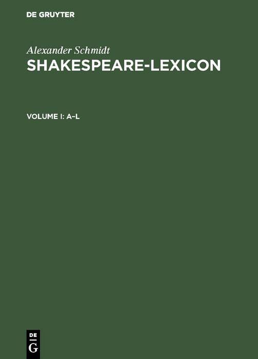 Produktbild: Shakespeare-Lexicon